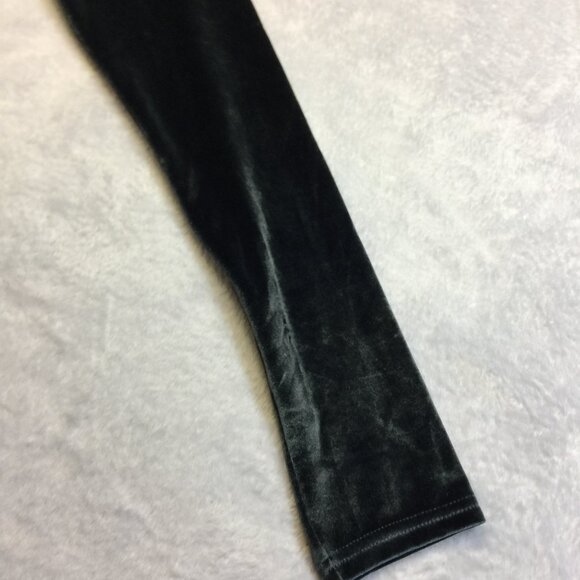 Frock Shop Fit & Flare Dress Size L Womans Gray Blue Stretch Velvet Long Sleeve - Picture 16 of 16